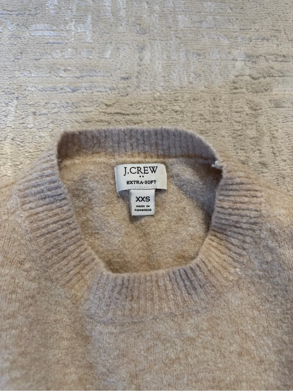 J. Crew Women's Crewneck Sweater in Beige